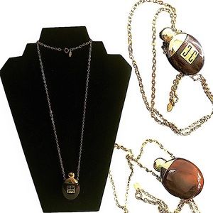 Givenchy (1978) Perfume Bottle Charmed Necklace “Mint”
